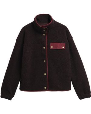 Barbour Stand Collar Fleece Jacket - Black