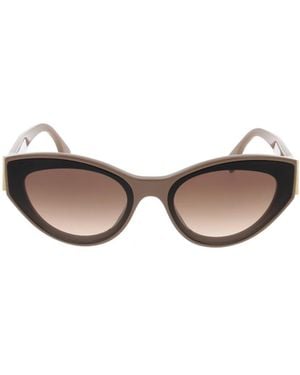 Fendi Eyewear Cat-Eye Frame Sunglasses - White
