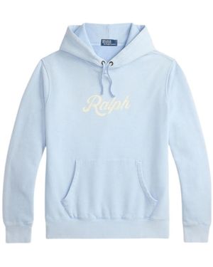 Ralph Lauren Polo Logo Hooded Jumper - Blue