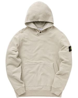 Stone Island Compass Patch Long-Sleeved Hoodie - Grey