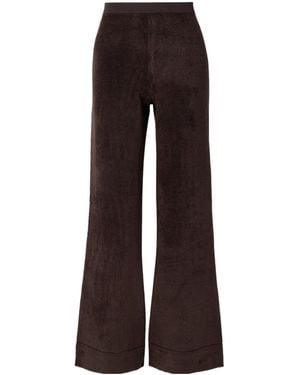 Proenza Schouler Evie Flared Casual Pants - Brown