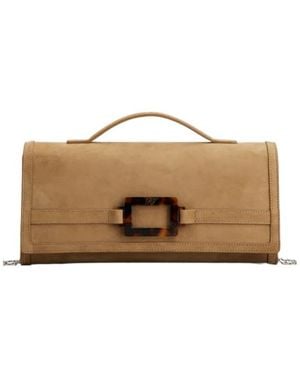 Roger Vivier Belle Chain-Strap Cross Body Bag - Brown