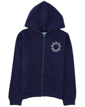 KENZO Zip-Up Hoodie - Blue