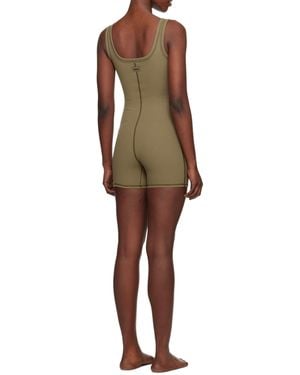 Skims Rib Jumpsuit - Brown