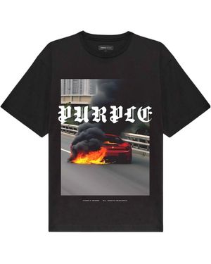 Purple Brand Smoke Show T-Shirt - Black