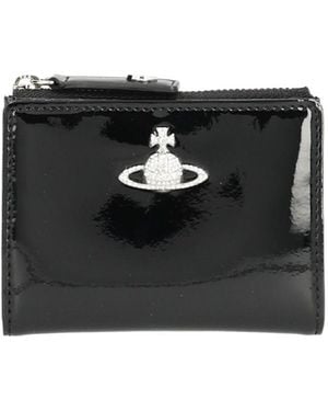 Vivienne Westwood Slim Flap Card Wallet - Black