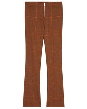 Stella McCartney Prince-Of-Wales Mid Rise Trousers - Brown