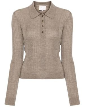 Reformation Hermia Polo Top - Natural