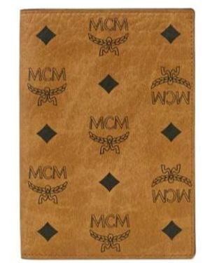 MCM Ottomar Monogram Passport Holder - Metallic