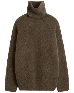 TOTEME Totême Bouclé Turtleneck Jumper - Brown