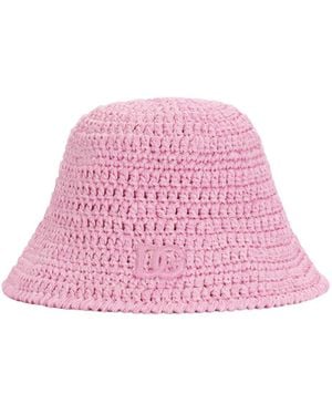 Dolce & Gabbana Cotton Crochet Hat - Pink