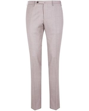 Incotex Straight-Leg Pleated Pants - Gray