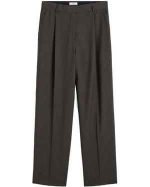 TOTEME Totême High-Rise Pleated Trousers - Grey