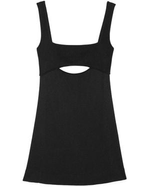 Saint Laurent Cut-Out Mini Dress - Black