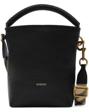 Burberry Mini B Clip Bucket Bag - Black