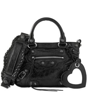Balenciaga Borsa Tote Neo Cagole Piccola Da Donna - Black