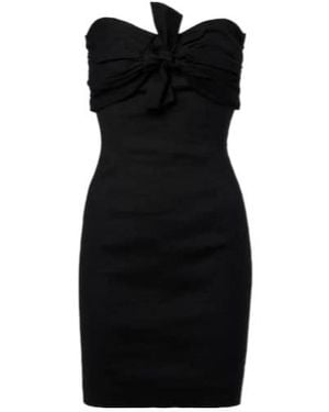 TOVE Dipti Linen And Cotton-Blend Minidress - Black