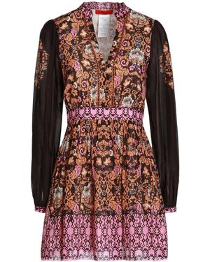 MAX&Co. Colorful Long-Sleeved Dress - Red