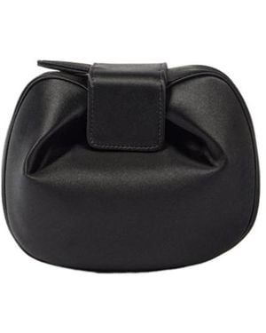 Gabriela Hearst Soft Demi Satin Clutch - Black