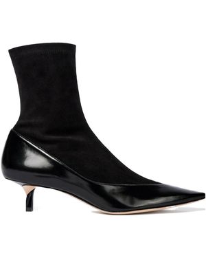 Jacquemus Tourni High-Heeled Ankle Boots - Black