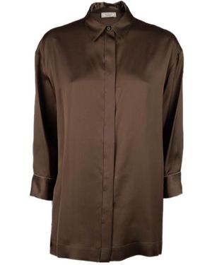 Peserico Long-Sleeve Shirt - Brown