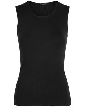 JOSEPH Stretch-Silk Knit Tank - Black