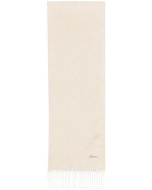 Brioni Tasseled Scarf - White