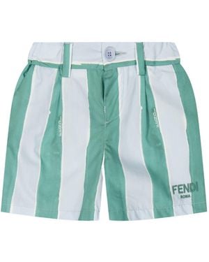 Fendi Striped Shorts - Blue