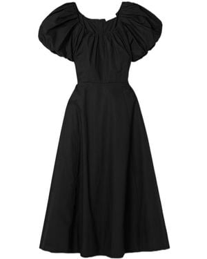 Ulla Johnson A Mid-Length Pleated Dress - Black