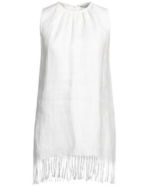 Max Mara Sleeveless Linen Jacket - White