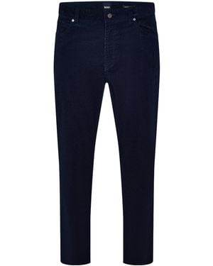 BOSS Cotton Corduroy Pants - Blue