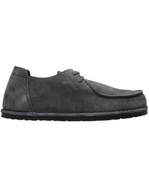 Birkenstock Utti Moccasin Lace-Up Shoes - Black