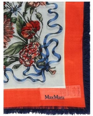 Max Mara Patterned Scarf - Red