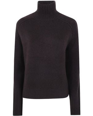 JOSEPH Tilly Roll-Neck Cashmere Sweater - Black