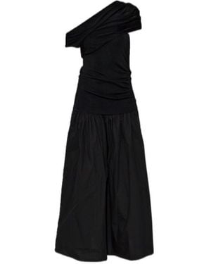 Self-Portrait Pleated Dress - Black