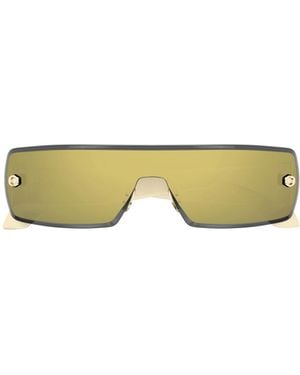 Alaïa Alaïa Shield Visor Sunglasses - Yellow