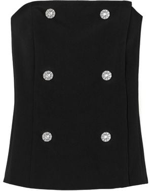 L'Agence Corset-Style Top - Black