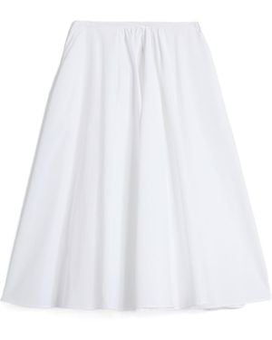 Aspesi Pleated Midi Skirt - White