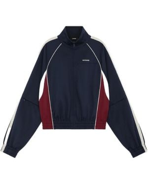 we11done Contrast Track Jacket - Blue