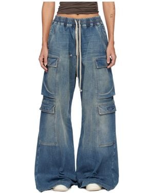 Rick Owens Belt Loop Jeans - Blue