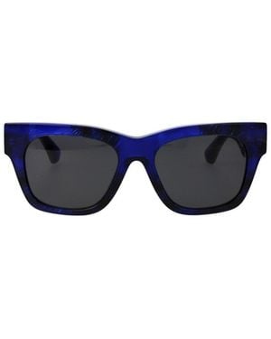 Burberry Eyewear Square Frame Sunglasses - Blue