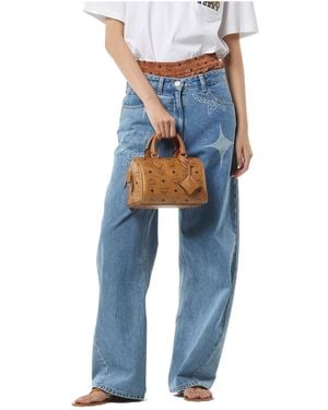 MCM Ella Boston Bag - Blue