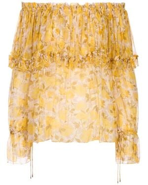 Chloé Off-Shoulder Top - Yellow