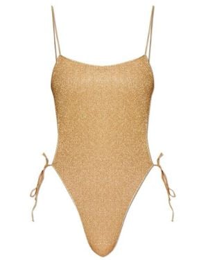 Oséree Oséree Sea Lurex One-Piece Swimsuit - Natural