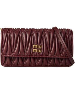 Miu Miu Simple Single-Shoulder Bag - Purple