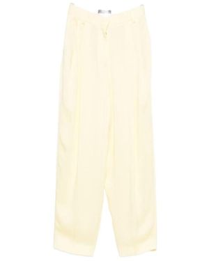 Fabiana Filippi Pleated Tapered Trousers - White