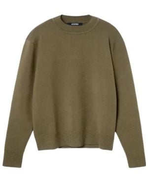 Jacquemus Piqué Logo-Embroidered Sweater - Green