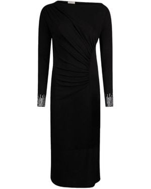 Liu Jo Beaded Long-Sleeve Dress - Black