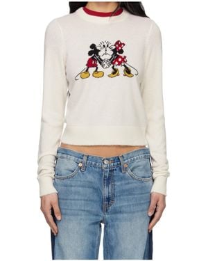 RE/DONE Cashmere 'Mickey Mouse' Sweater - Blue