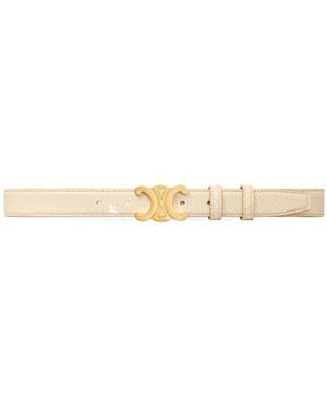 Celine Medium Triomphe Belt - Natural